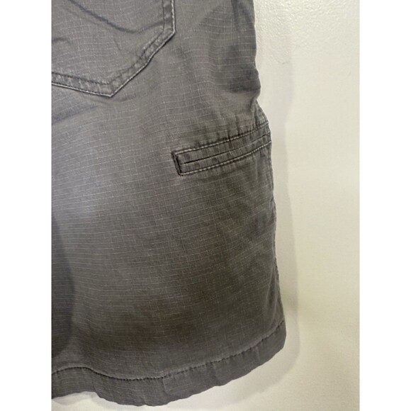 Weatherproof Ripstop Fabric Chino Shorts Men 34 Gray Pockets Stretch Gorpcore - Picture 8 of 11